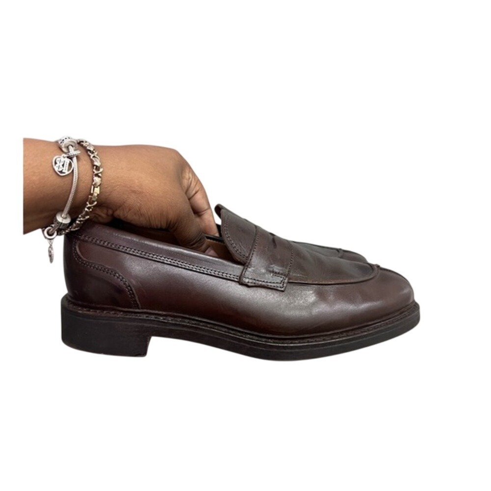 Allen Edmonds Mens Denali Penny Loafer Dark Brown Leather Dress Shoes Size 7 D - Picture 6 of 7